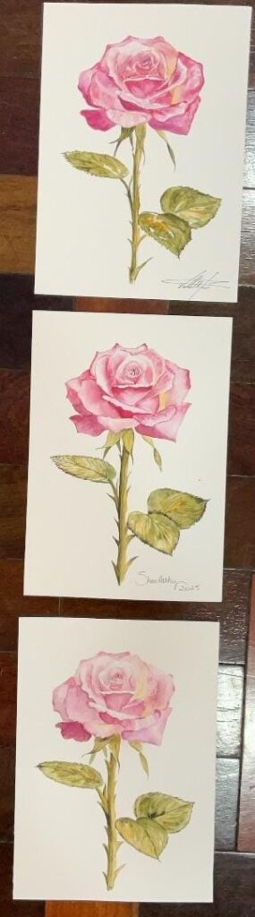 Aquarela de alunos da Andréa