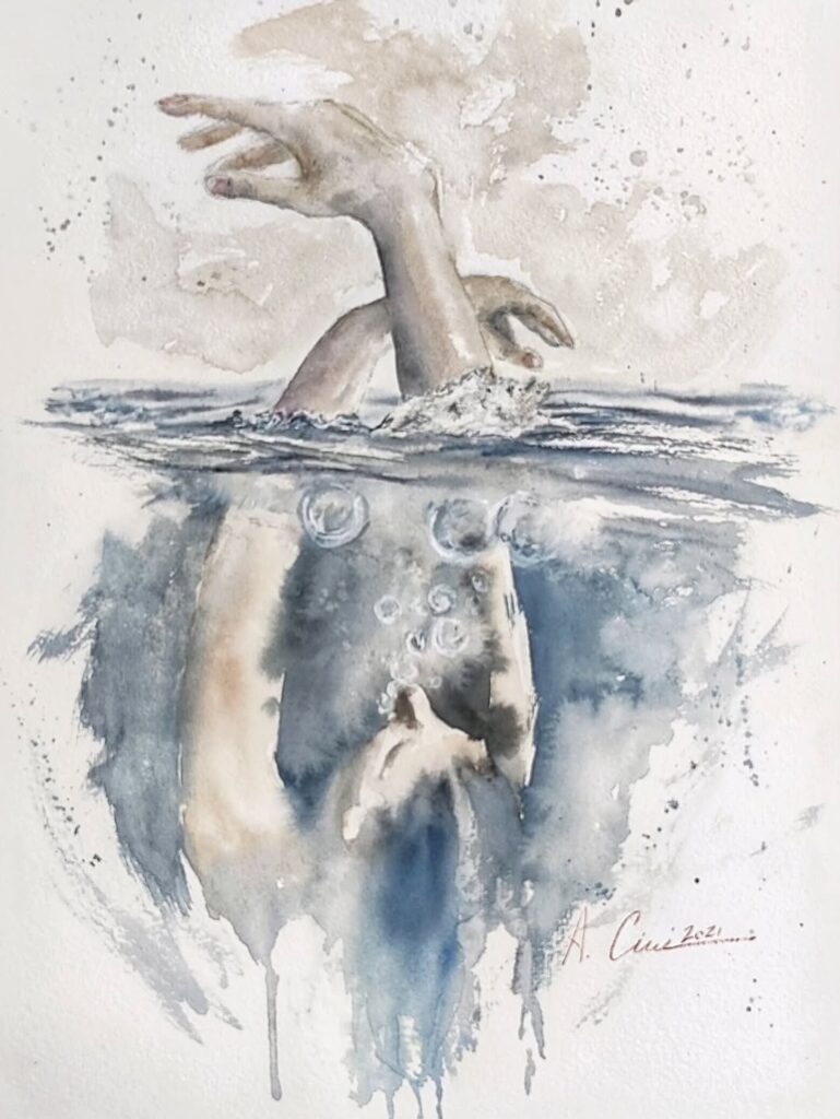 Aquarela Autorretrato