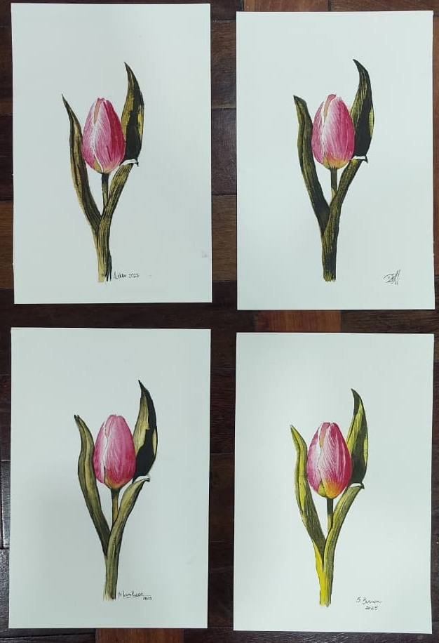 Aquarela de alunos da Andréa