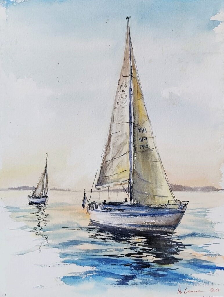 Veleiro Aquarela Andrea Cius